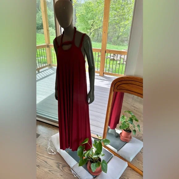 NWT Zara Red Maxi Dress size Med - Picture 6 of 6